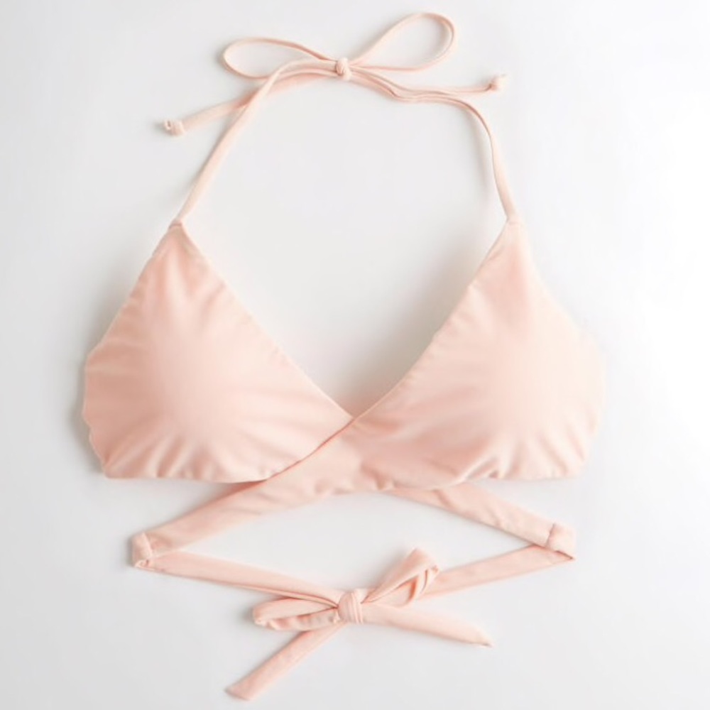 Hollister Wrap triangle bikini top size xl